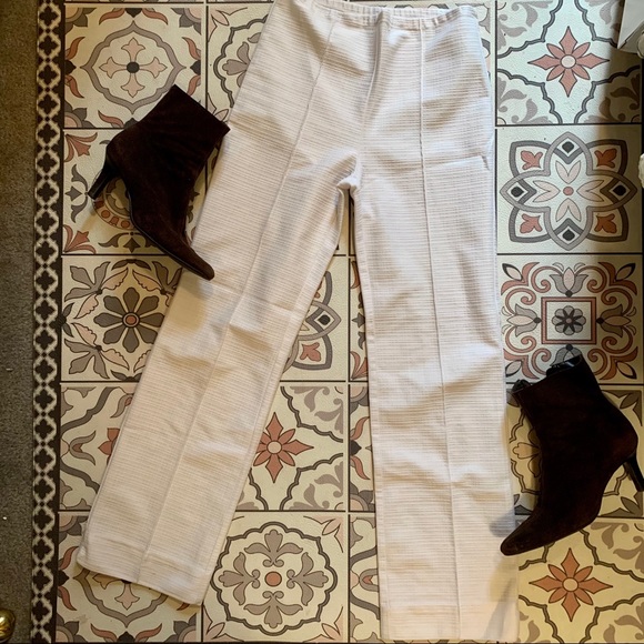 70s Disco Suit sexy white pant set Small Vintage - Picture 4 of 11